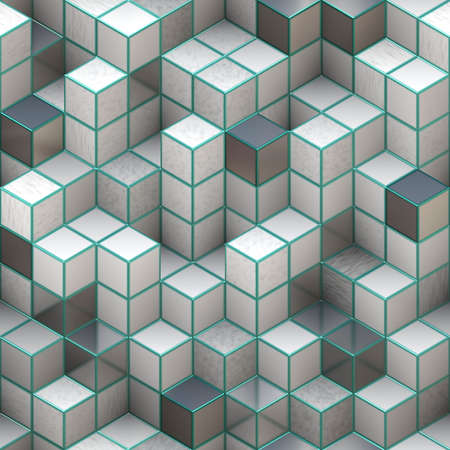 3d cubesの写真素材