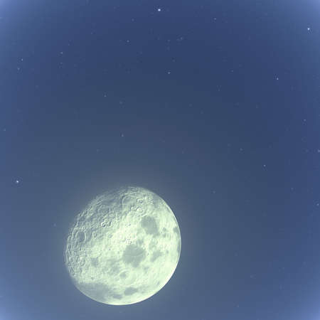 moon in spaceの写真素材