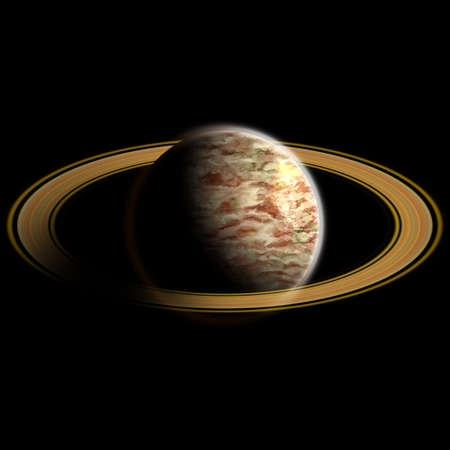 planet in spaceの写真素材