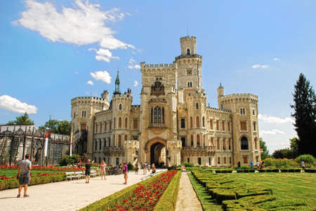 The castle of Hluboka nad Vltavouのeditorial素材
