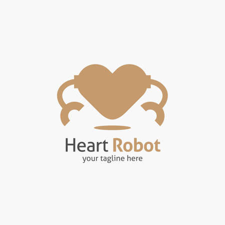 Heart Shape Logo design vector template. Corporate branding identity. Flat designのイラスト素材