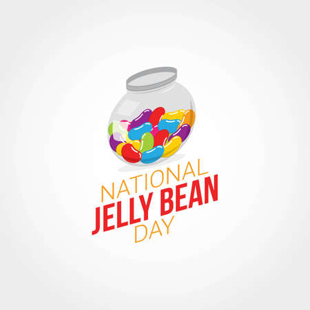 National Jelly Bean Day Vector Illustrationのイラスト素材