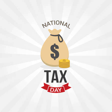 National Tax Day Vector Illustrationのイラスト素材