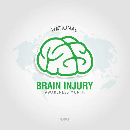 Brain Injury Awareness Month Vector Illustrationのイラスト素材
