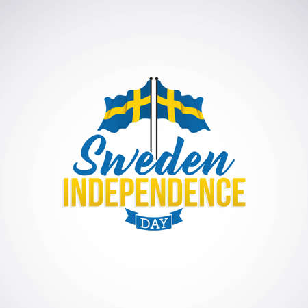 Sweden Independence Day  Vector Illustrationのイラスト素材