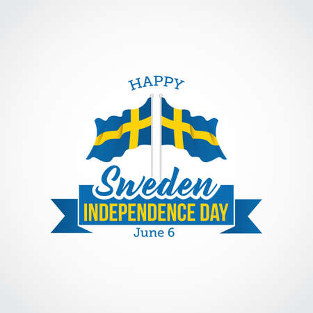 Sweden Independence Day  Vector Illustrationのイラスト素材