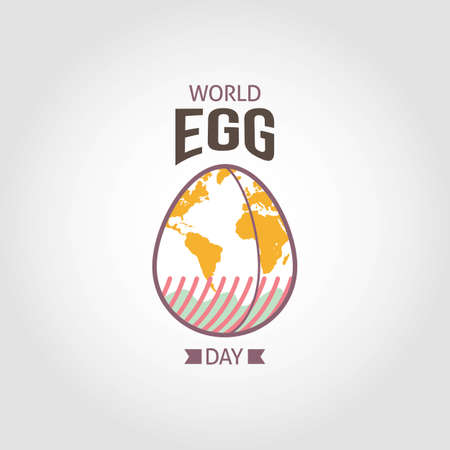 World Egg Day Vector Illustration. Suitable for greeting card, poster and banner.のイラスト素材