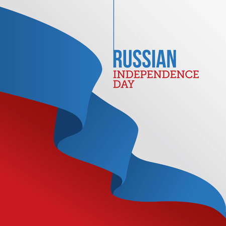 Russian Independence Day Vector Illustrationのイラスト素材