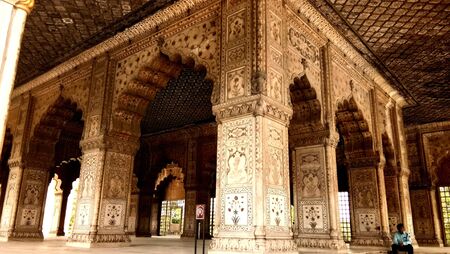 Inside red fortの写真素材