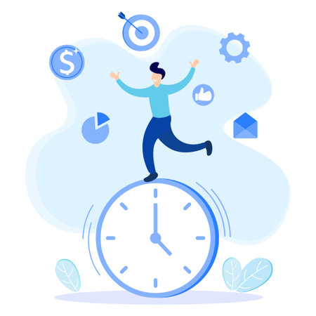 Vector illustration of business skills skills and competencies for performance. Morale of work and education level with work experience and quality training knowledge.のイラスト素材