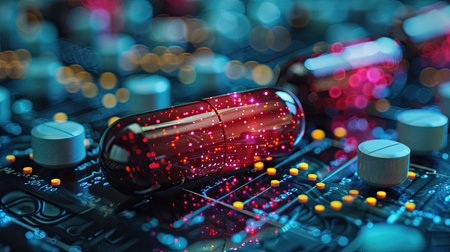 Medicine and science concept backgroundの素材