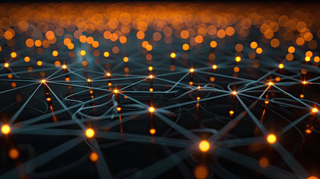 abstract Technology Network Backgroundの素材