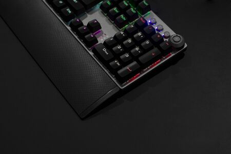 rgb gaming keyboardの写真素材