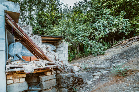 Iraqi countryside in Fall season near Erbil cityの写真素材