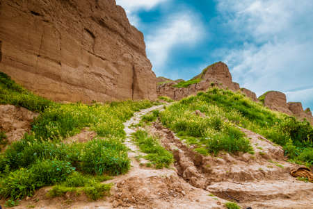 way between mountains in Erbil city,Iraq