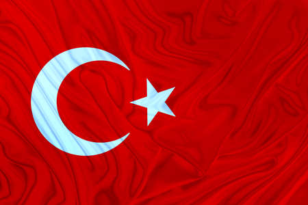 Turkey and Turkish Flag, Turkish Flag Design Studyの写真素材