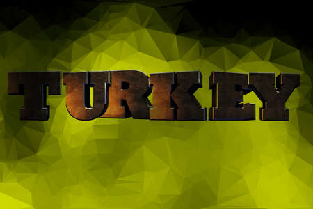 Turkey, 3D Text