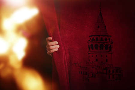 Turkey, Galata Tower, Turkishの写真素材