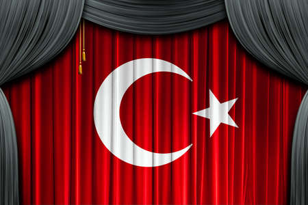Turkish Flag, Flag, Turkeyの写真素材