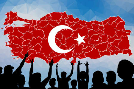 Turkish Flag, Flag, Turkeyの写真素材