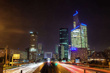 Office buildings in Paris in La Defence districtの写真素材