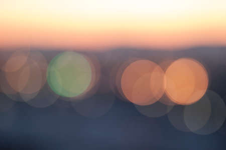 Colourful pink, blue, light green and yellow smooth bokeh backgroundの写真素材