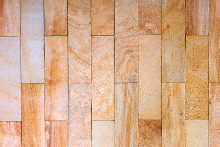 Yellow stone bricks pattern background. Horisontal pictureの写真素材