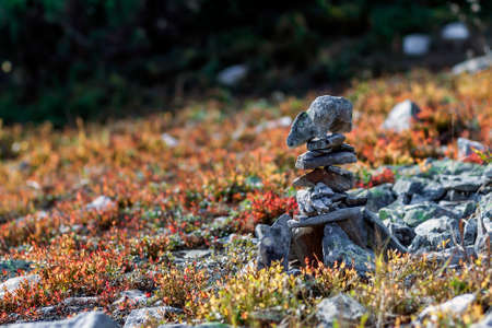Stack of zen stones. Concept of balance and harmony.の写真素材