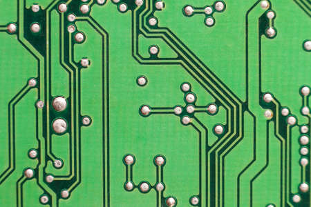 Circuit board. Electronic computer hardware technology. Motherboard digital chip. Tech science background. Integrated communication processor. Information engineering component.の写真素材