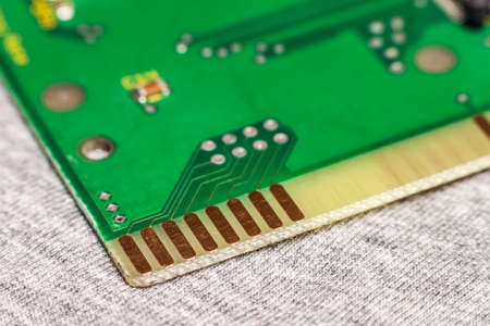 Circuit board. Electronic computer hardware technology. Motherboard digital chip. Tech science...
