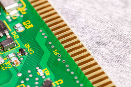 Circuit board. Electronic computer hardware technology. Motherboard digital chip. Tech science...