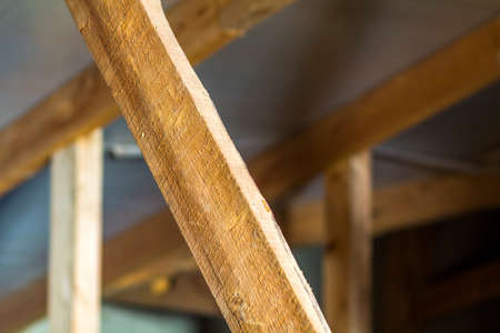 Wooden boards, elements of construction of a roof