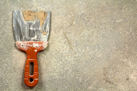 Plastic and metal tool for plastering works