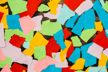 Colorful pieces of paper for background