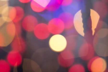 Beautiful soft multicolor bokeh background. Defocused lights pattern.