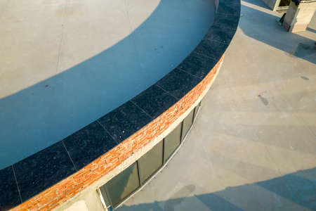 Detail of granit elements of new building under construction.の写真素材