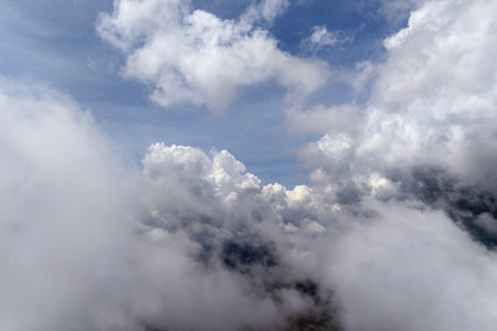 Summertime landscape of beautiful natureの写真素材