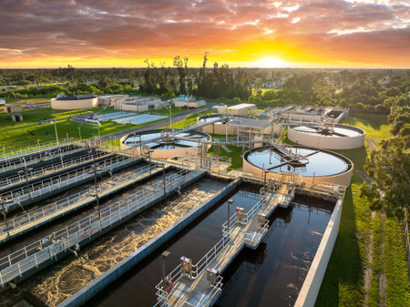 Water treatment facility for processing and purification of water from natural sources, removing...