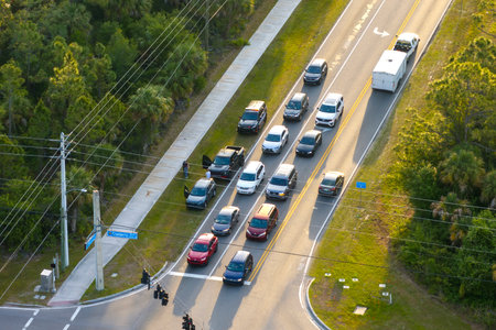 Damaged cars in traffic accident on road