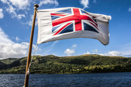Ferry at Ullswater Lakeの写真素材