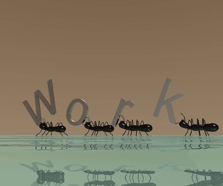 3D Logo Workの写真素材