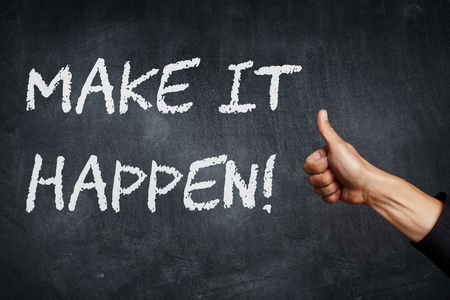 make it happenの写真素材