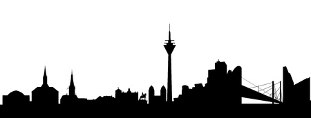 Citizen of Duesseldorf abstractのイラスト素材