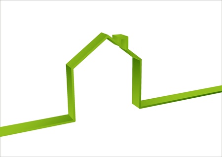 Green House isolatedのイラスト素材