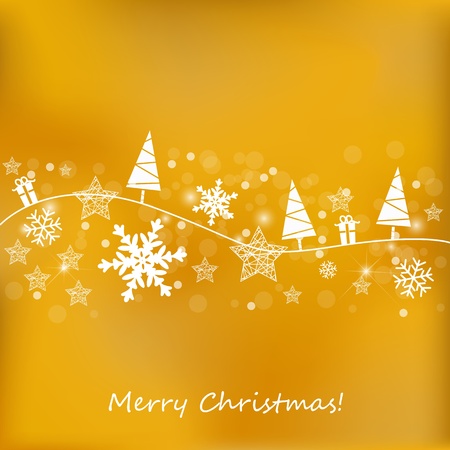 Golden Christmas Backgroundのイラスト素材