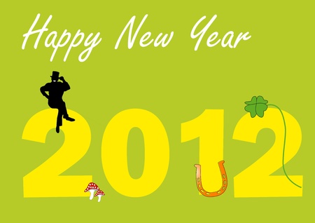 2012 with talisman のイラスト素材