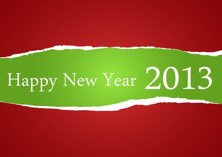 Torn Paper with wishes for 2013のイラスト素材