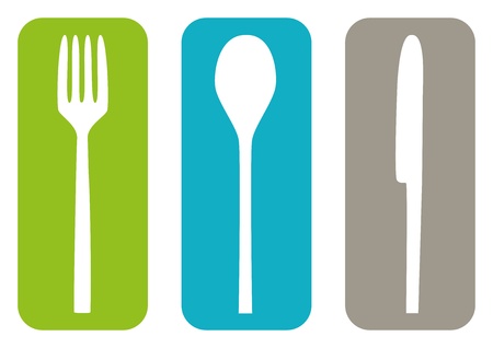 Cutlery Iconsのイラスト素材