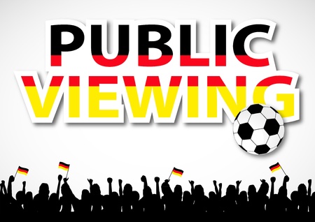 Public Viewing Germany 2012のイラスト素材