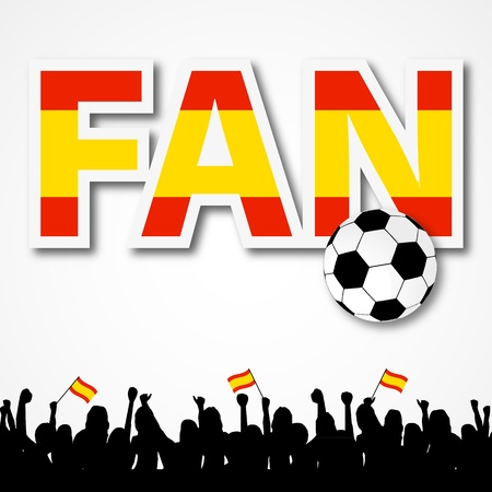 Soccer Fan Spainのイラスト素材